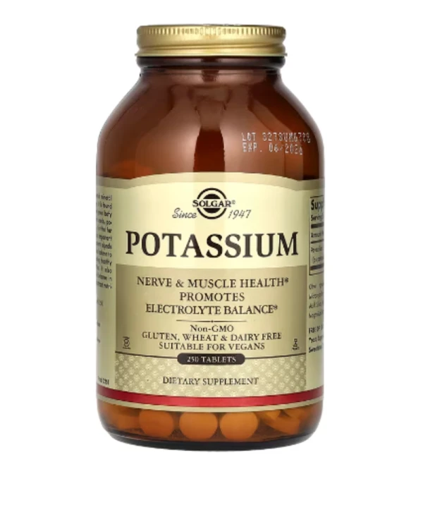 Solgar, Potassium, 250 Tablets