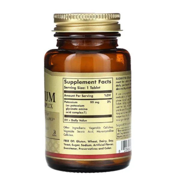 Solgar, Potassium Amino Acid Complex, 100 Tablets