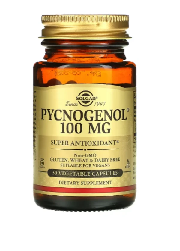 Solgar, Pycnogenol, 100 mg, 30 Vegetable Capsules