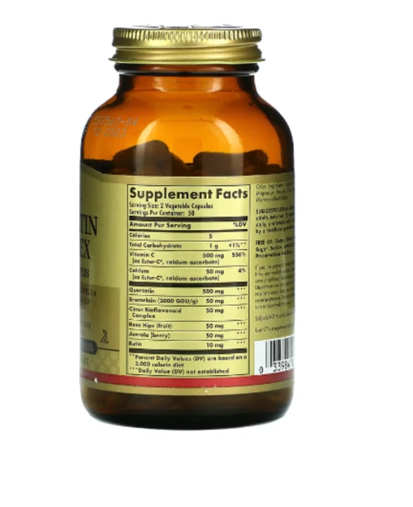 Solgar, Quercetin Complex with Ester-C Plus, 100 Vegetable Capsules