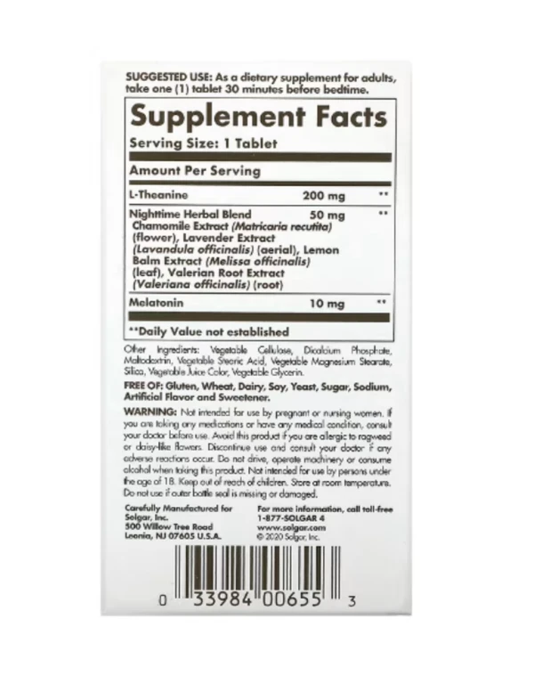 Solgar, Sleep, Triple Action, 30 Tri-Layered Tablets