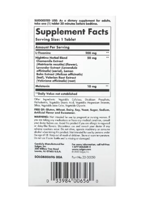 Solgar, Sleep, Triple Action, 60 Tri-Layered Tablets