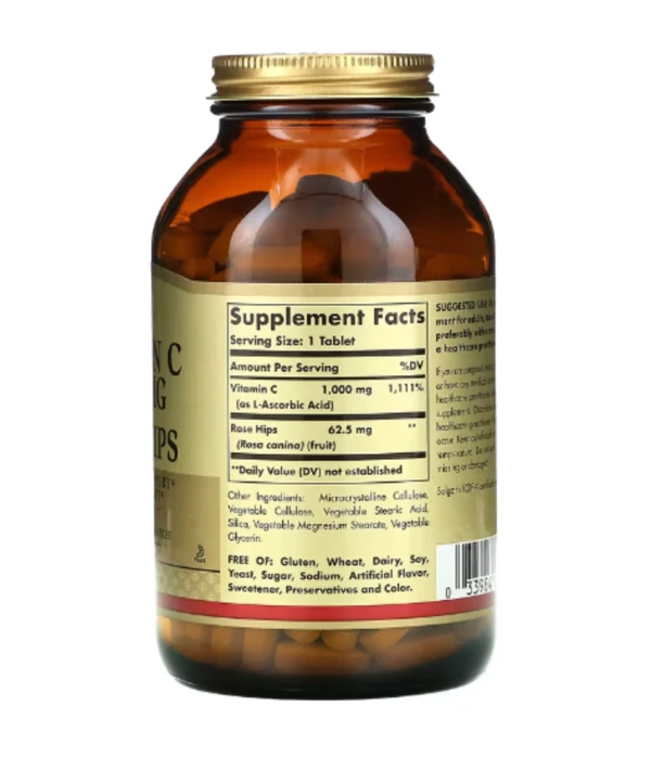 Solgar, Vitamin C with Rose Hips, 1,000 mg, 250 Tablets