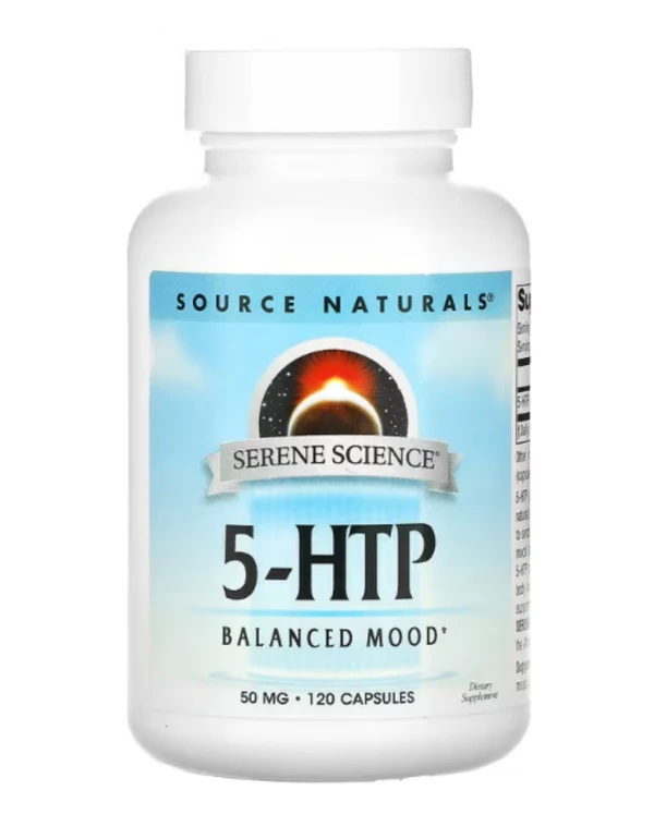 Source Naturals, 5-HTP, 50 mg, 120 Capsules