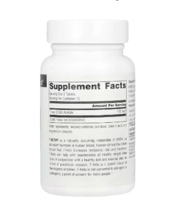 Source Naturals, 7-Keto®, DHEA Metabolite, 100 mg, 30 Tablets (50 mg per Tablet)