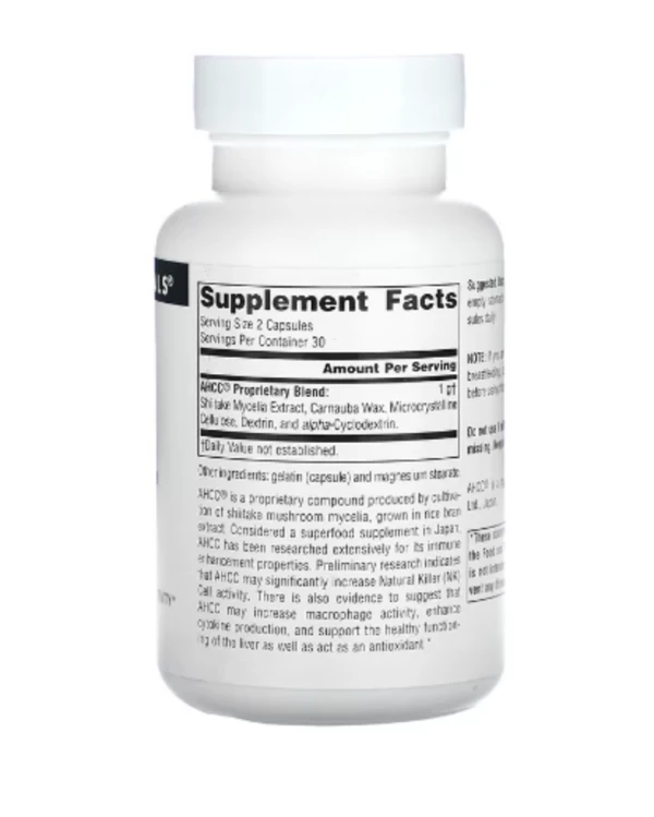 Source Naturals, AHCC, 500 mg, 60 Capsules