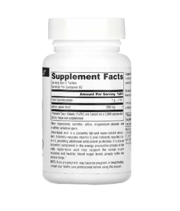 Source Naturals, Alpha Lipoic Acid, 100 mg, 120 Tablets