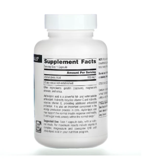 Source Naturals, Alpha Lipoic Acid, 600 mg, 60 Capsules