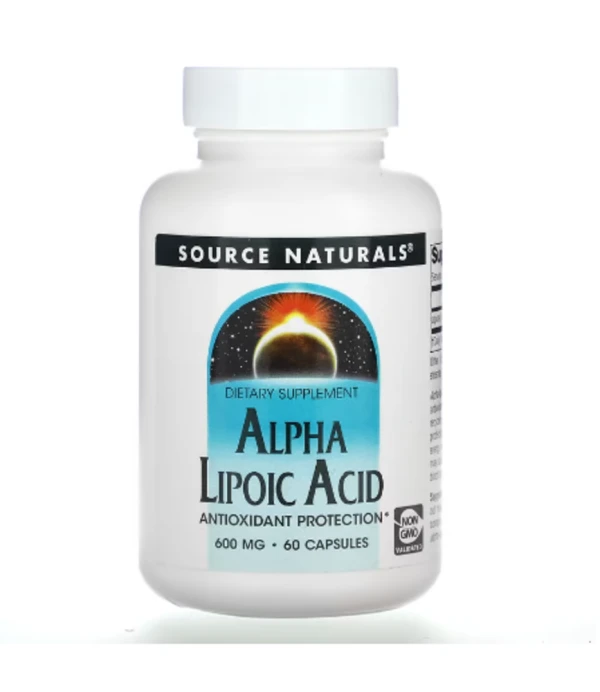 Source Naturals, Alpha Lipoic Acid, 600 mg, 60 Capsules
