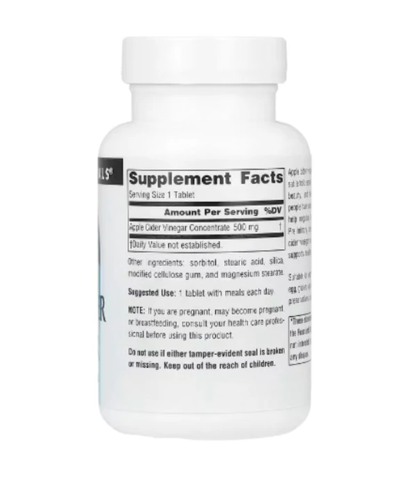 Source Naturals, Apple Cider Vinegar, 500 mg, 90 Tablets