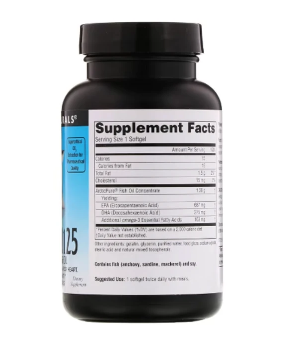 Source Naturals, Arctic Pure, Omega-3 1125 Enteric Coated Fish Oil, 1,125 mg, 60 Softgels