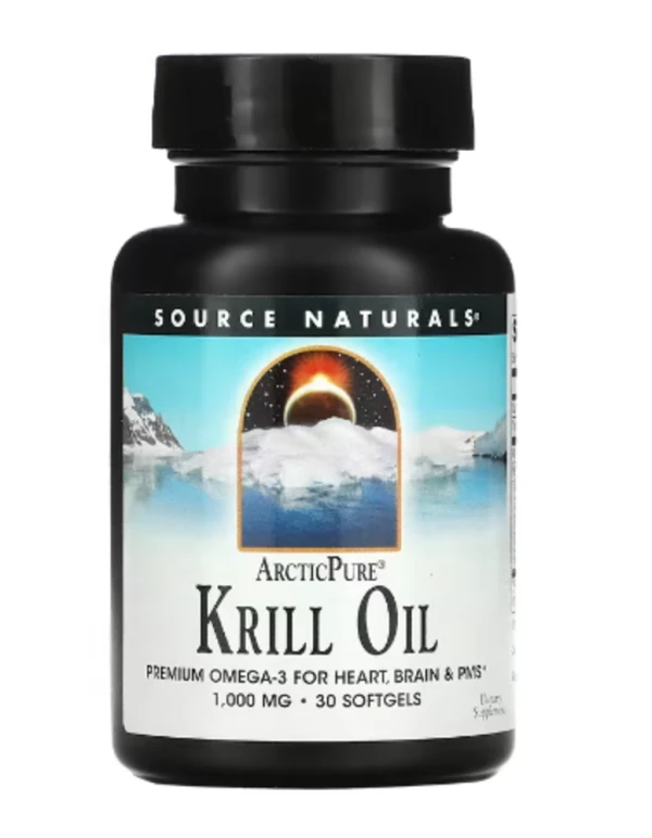 Source Naturals, ArcticPure, Krill Oil, 1,000 mg, 30 Softgels