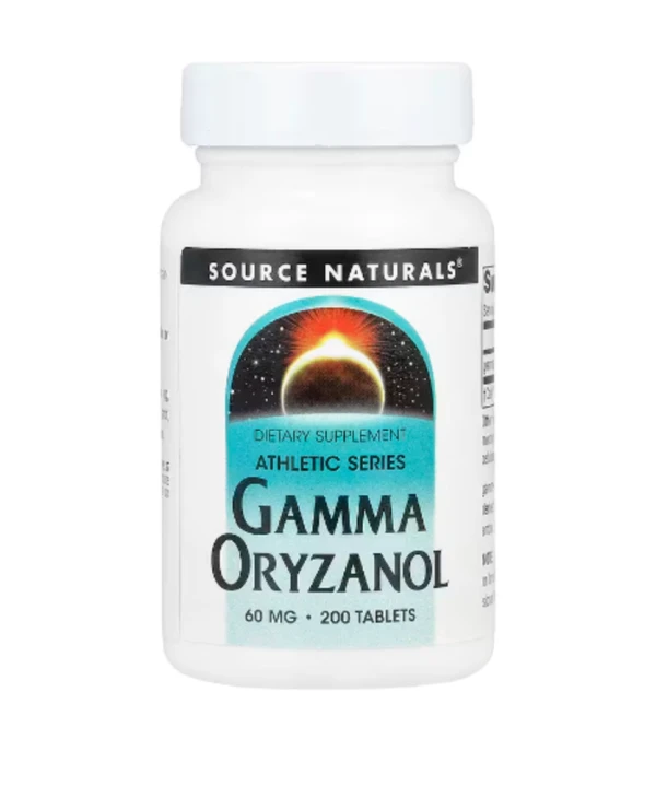 Source Naturals, Athletic Series, Gamma Oryzanol, 60 mg, 200 Tablets