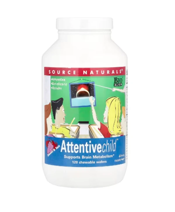 Source Naturals, Attentive Child™, Sweet & Tart, 120 Chewable Wafers