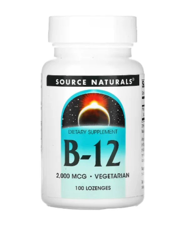 Source Naturals, B-12, 2,000 mcg, 100 Lozenges