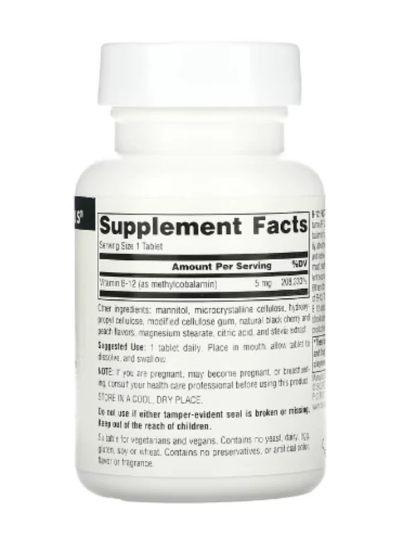 Source Naturals, B-12 Fast Melt, 5 mg, 60 Tablets