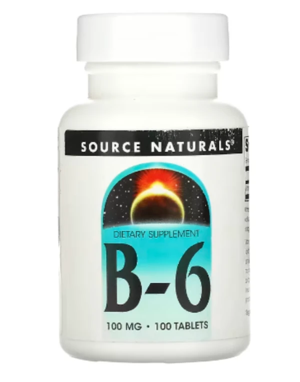 Source Naturals, B-6, 100 mg, 100 Tablets