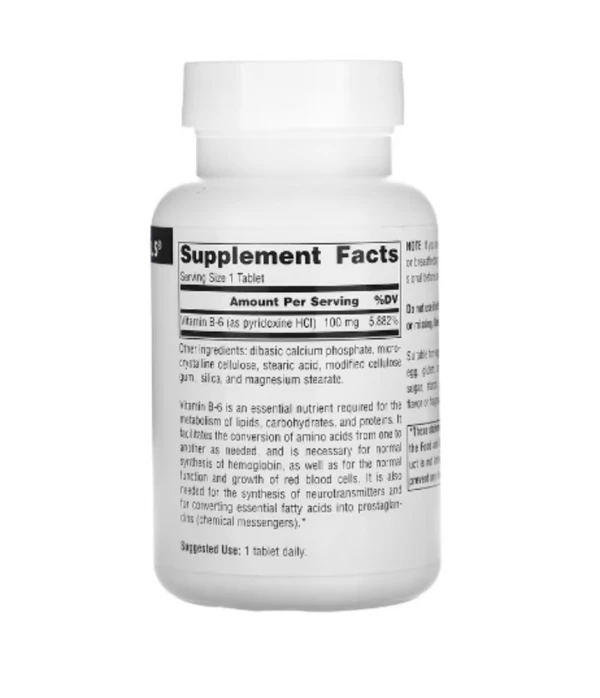 Source Naturals, B-6, 100 mg, 250 Tablets
