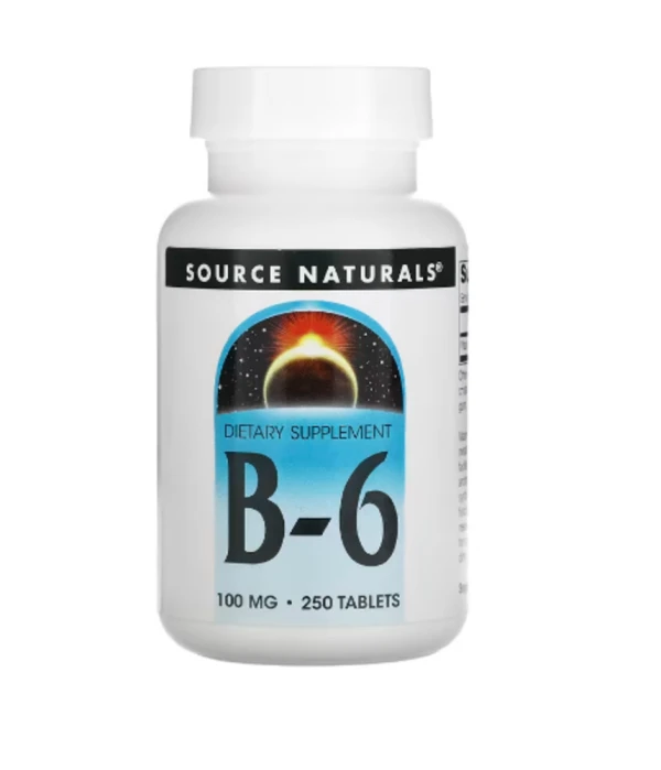 Source Naturals, B-6, 100 mg, 250 Tablets