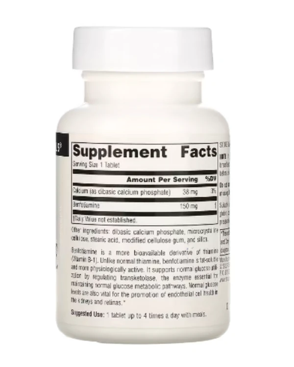 Source Naturals, Benfotiamine, 150 mg, 60 Tablets