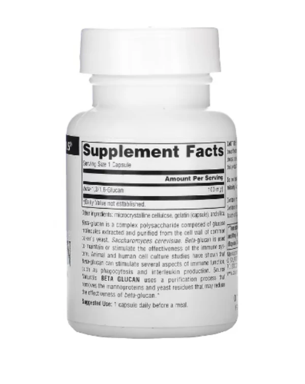 Source Naturals, Beta Glucan, 100 mg, 30 Capsules