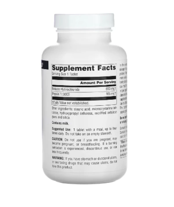 Source Naturals, Betaine HCl, 650 mg, 180 Tablets
