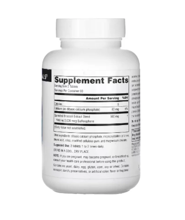Source Naturals, Broccoli Sprouts Extract, 250 mg, 120 Tablets (126 mg per Tablet)