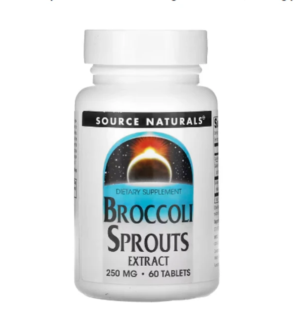Source Naturals, Broccoli Sprouts Extract, 250 mg, 60 Tablets (125 mg per Tablet)