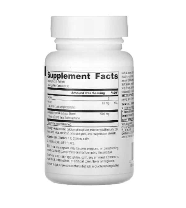 Source Naturals, Broccoli Sprouts Extract, 250 mg, 60 Tablets (125 mg per Tablet)