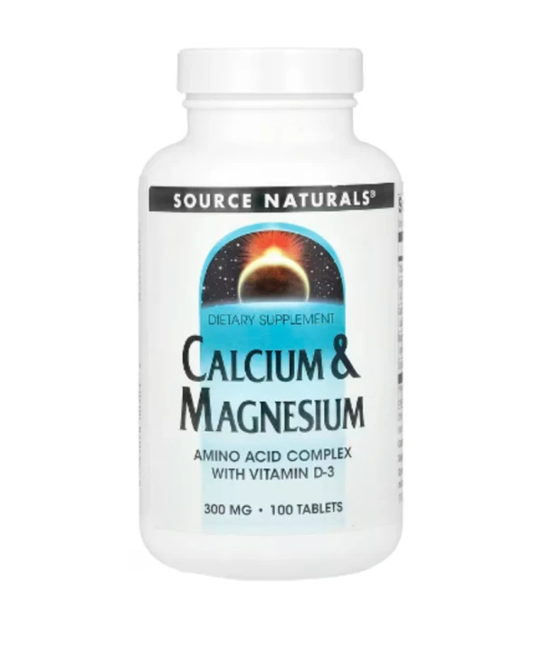 Source Naturals, Calcium & Magnesium, 100 Tablets