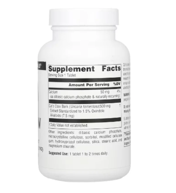 Source Naturals, Cat's Claw, 500 mg, 120 Tablets