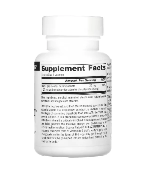 Source Naturals, Coenzymated B-3, 25 mg, 60 Lozenges
