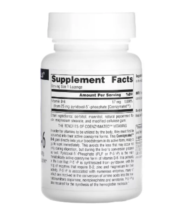 Source Naturals, Coenzymated B-6, 25 mg, 120 Lozenges