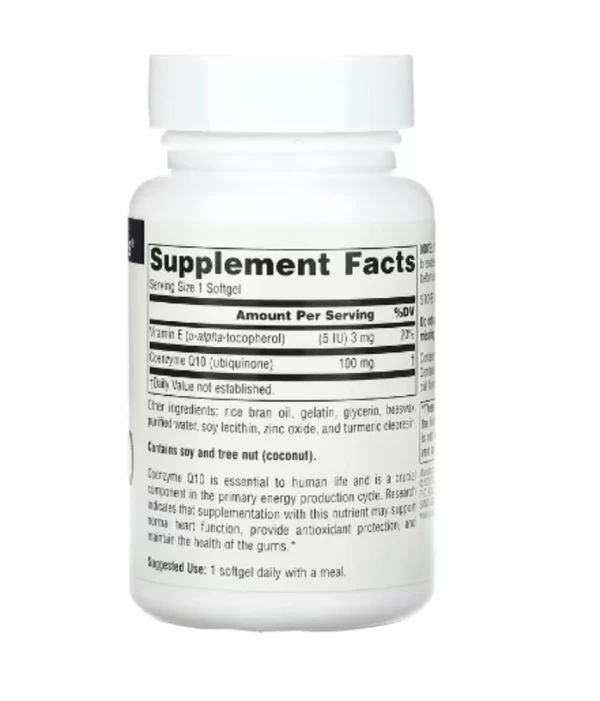 Source Naturals, Coenzyme Q10, 100 mg, 60 Softgels