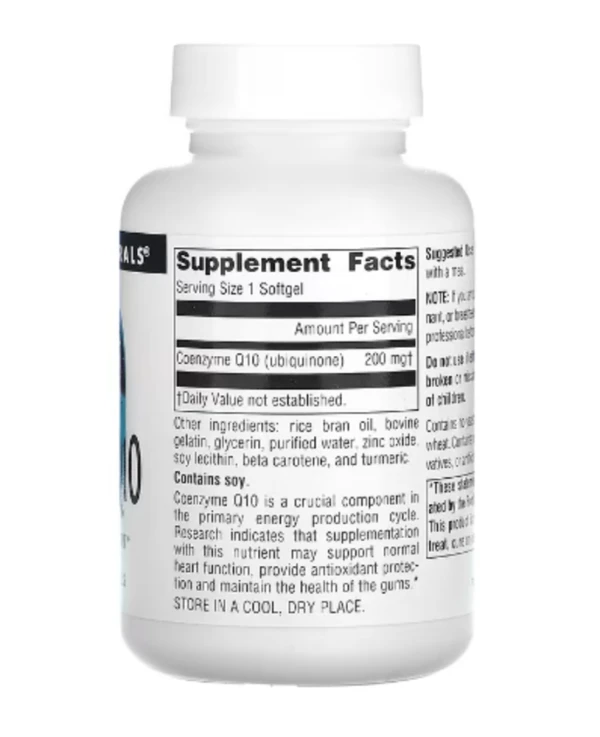 Source Naturals, Coenzyme Q10, 200 mg, 60 Softgels