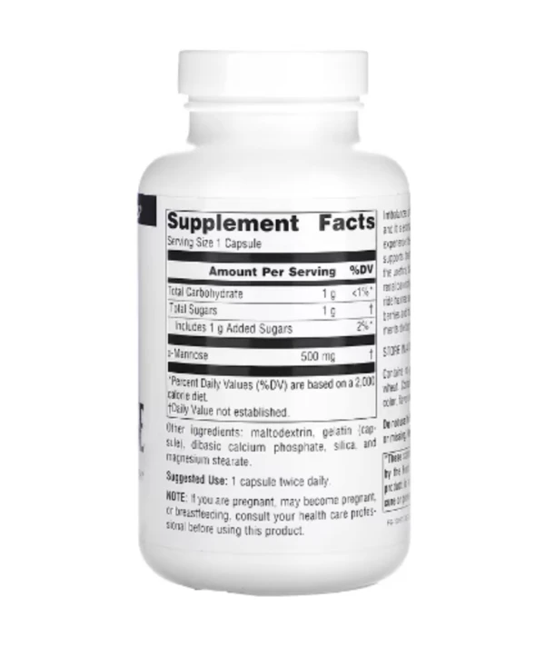 Source Naturals, D-Mannose, 500 mg, 120 Capsules