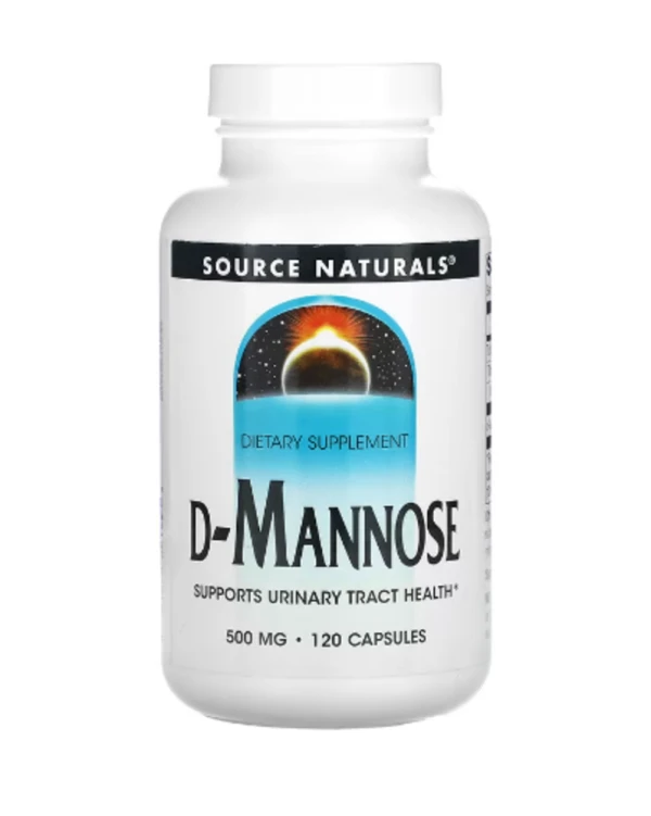 Source Naturals, D-Mannose, 500 mg, 120 Capsules