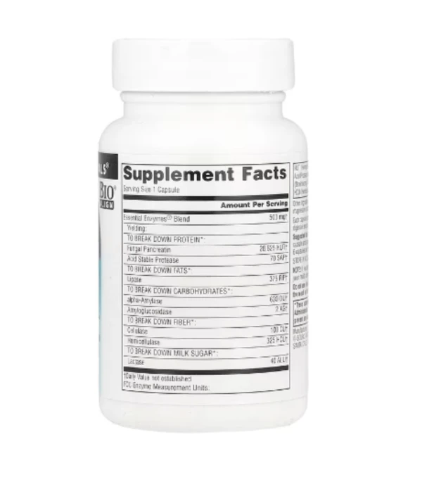 Source Naturals, Daily Essential Enzymes®, 500 mg, 60 Capsules