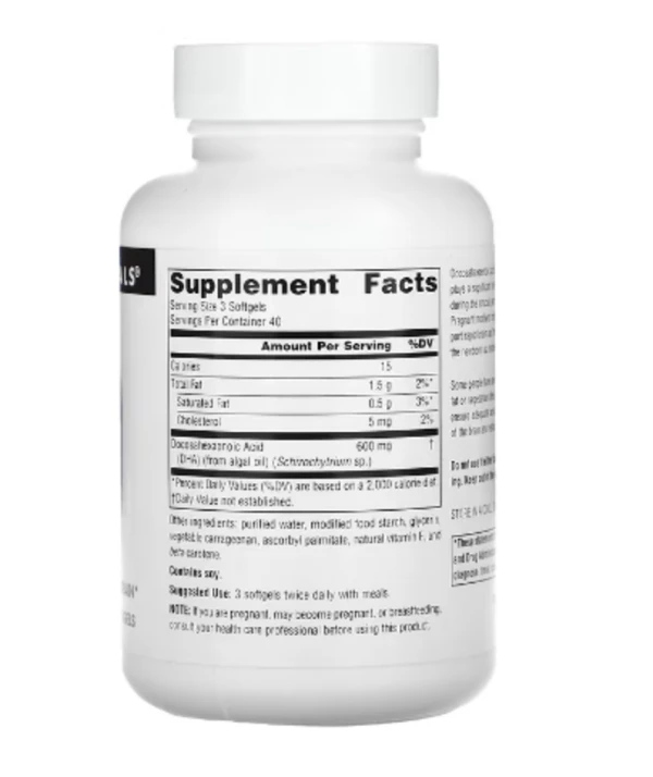 Source Naturals, DHA, 200 mg, 120 Vegetarian Softgels