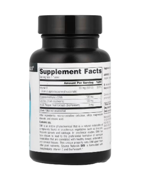 Source Naturals, DIM, 100 mg, 60 Tablets