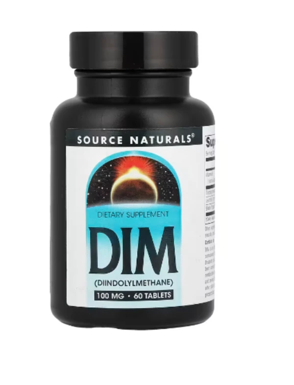 Source Naturals, DIM, 100 mg, 60 Tablets