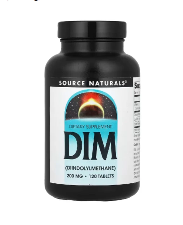 Source Naturals, DIM, 200 mg, 120 Tablets
