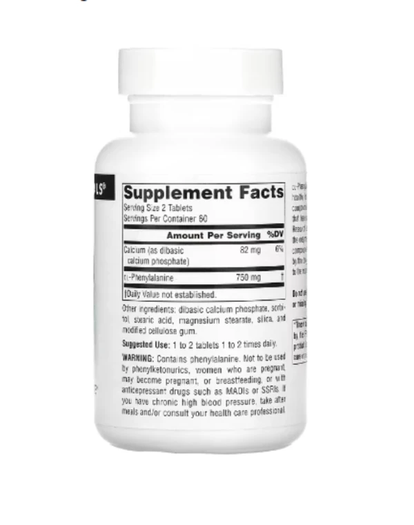 Source Naturals, DLPA, 375 mg, 120 Tablets