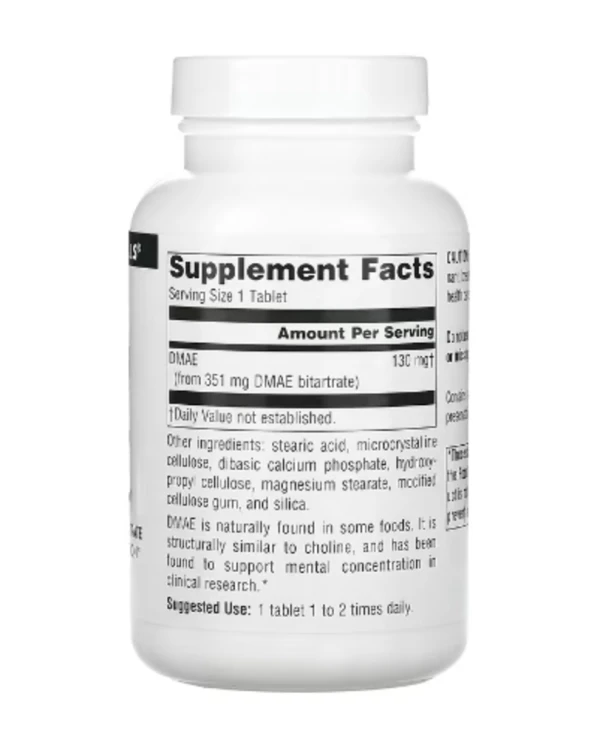 Source Naturals, DMAE, 351 mg, 200 Tablets