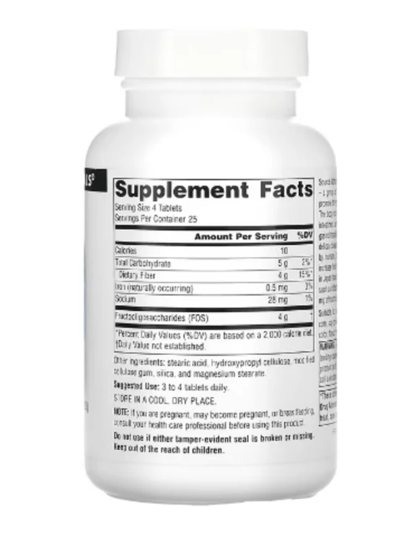 Source Naturals, FOS, 1,000 mg, 100 Tablets
