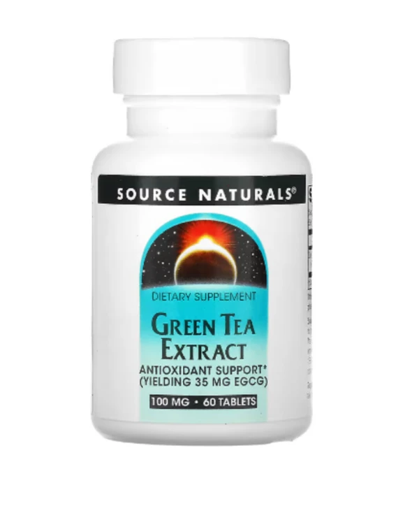 Source Naturals, Green Tea Extract, 100 mg, 60 Tablets