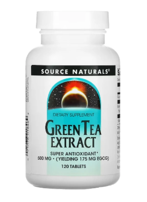 Source Naturals, Green Tea Extract, 500 mg, 120 Tablets