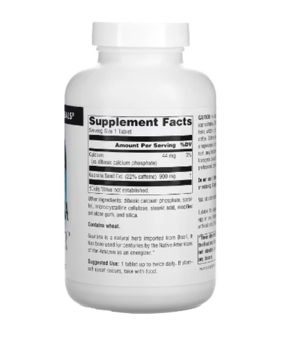 Source Naturals, Guarana Energizer, 900 mg, 200 Tablets