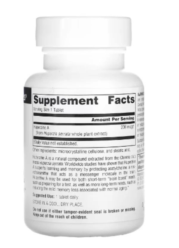 Source Naturals, Huperzine A, 200 mcg, 120 Tablets