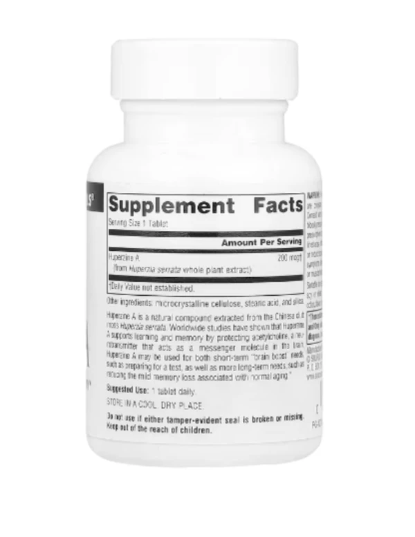 Source Naturals, Huperzine A, 200 mcg , 60 Tablets